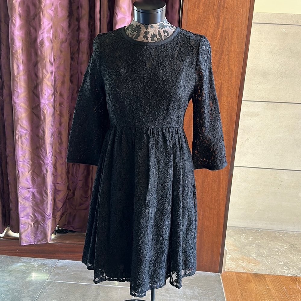 ABS Allen Schwartz Black Lace Dress